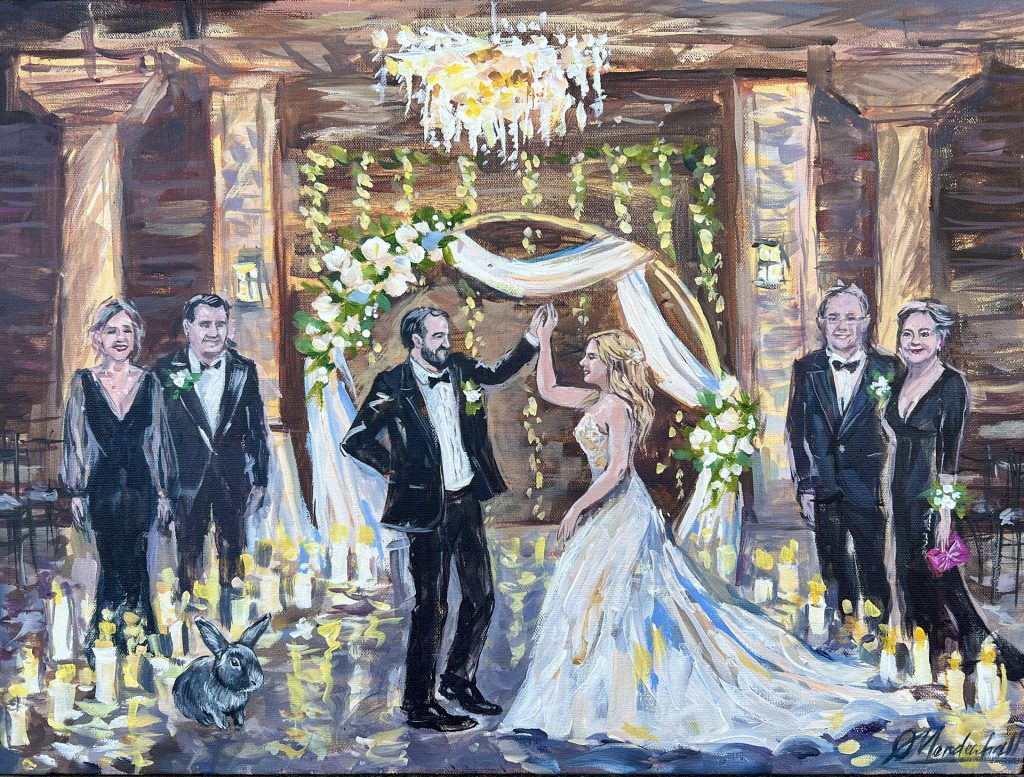 live wedding painting, live wedding painter, Pittsburgh